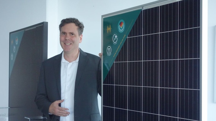 Michael Bönisch von Heckert Solar in Chemnitz.