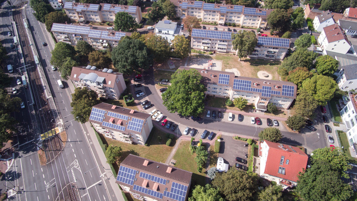 Mieterstromanlage in Frankfurt am Main.