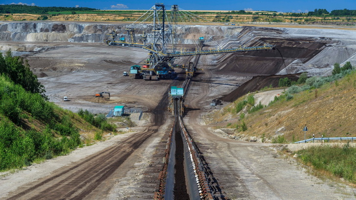 Tagebau für Braunkohle im Leipziger Revier. - © Mibrag
 Tagebau für Braunkohle im Leipziger Revier.