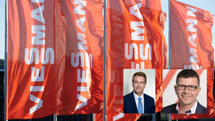 Karlheinz Reitze (links) und Alexander Dauensteiner (rechts) von Viessmann.