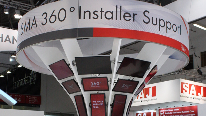 Auftritt von SMA zur Intersolar 2019.