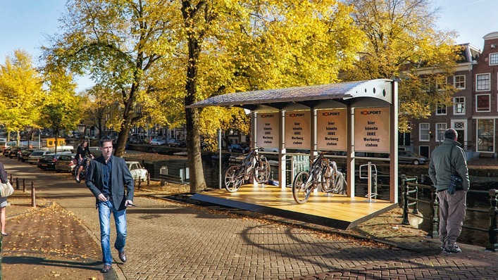 Die autarke und mobile Ladestation für E-Bikes, E-Roller und E-Mobile.