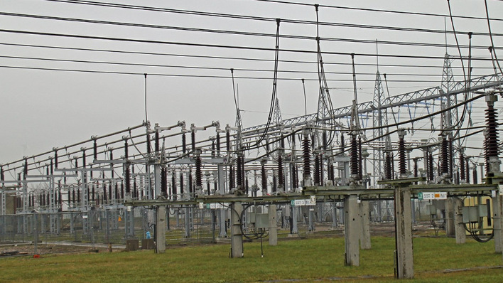 Netzverknüpfungspunkt der Edis in Bentwisch bei Rostock.