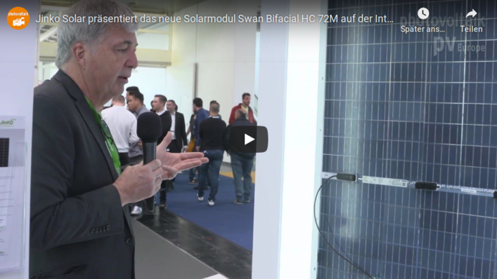 Jinko Solar bringt neue, sehr leistungsstarke Solarmodule.
