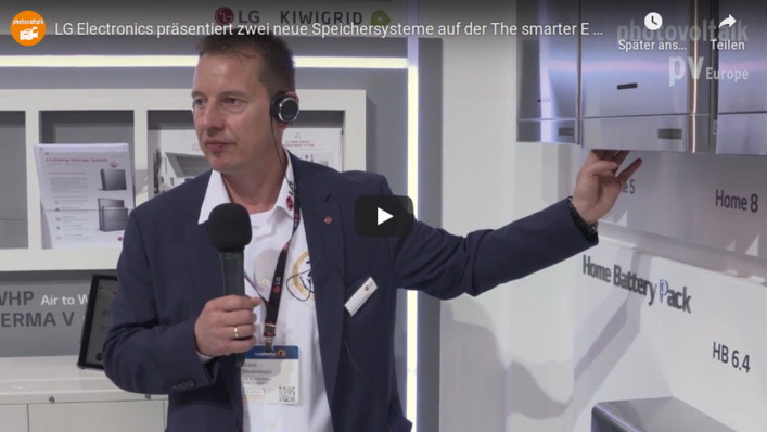 LG Electronics bietet zwei Speichersysteme für private Endkunden an.