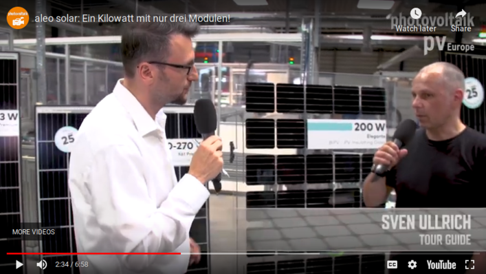 Präsentation der neuen Module vor Ort im Werk in Prenzlau.