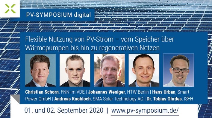 Ein weiterer Schwerpunkt des PV-Symposiums sind Fragen der flexiblen Solarstromnutzung.
