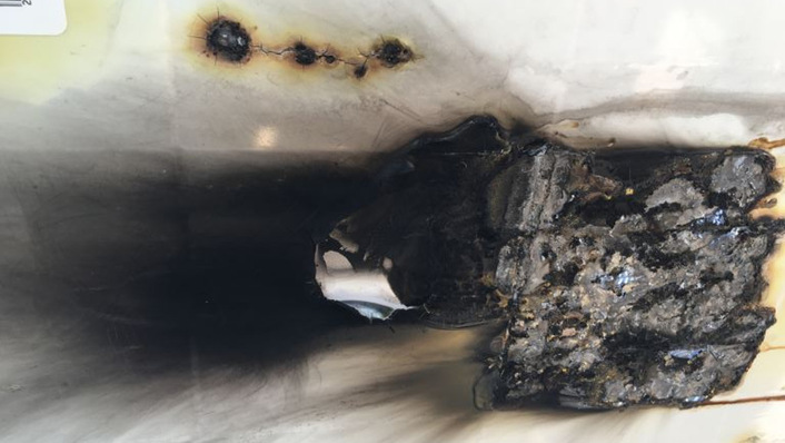 Schadensbild an einem der betroffenen Module von Vaillant.