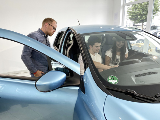 Zunehmend lassen sich die Solarkunden zu E-Autos beraten.