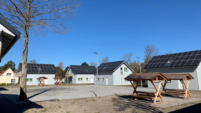 Die zehn neuen Ferienhäuser kommen komplett ohne Heizungsrohre aus.