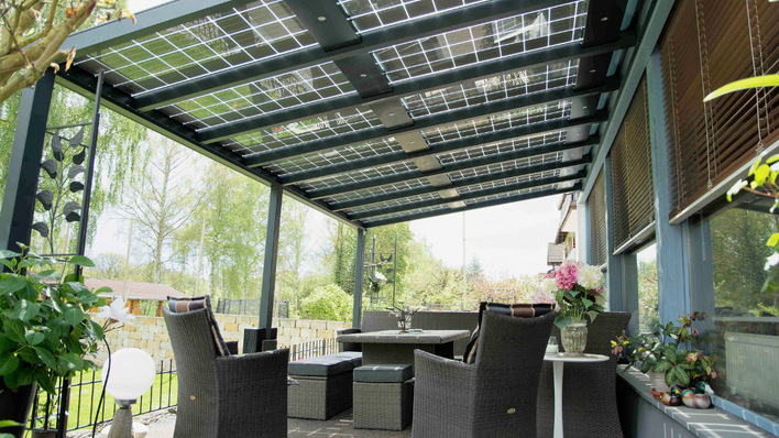 Das Carportwerk passt jede Terrassenüberdachung an die individuellen Wünschen des Kunden und an das Gebäude an.