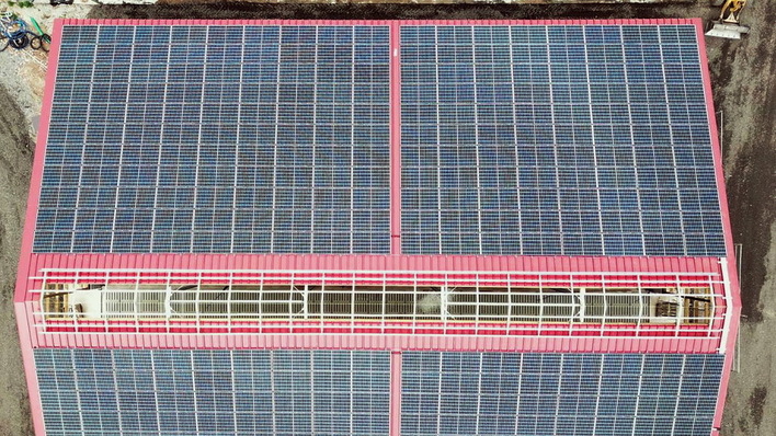 Diese Dachanlage in Baden-Württemberg steht zum Verkauf.