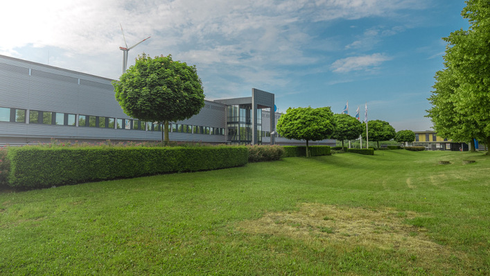 Hier auf dem Gelände des deutsch-niederländischen Gewerbeparks Avantis entsteht das neue Prüflabor für Batterien von Elektroautos.