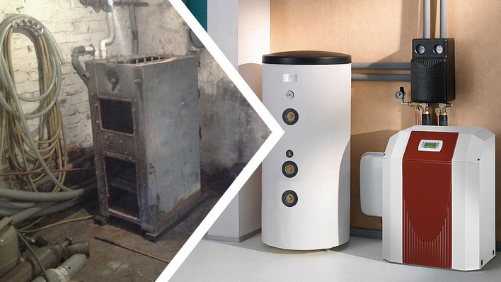 Wien unterstützt den Tausch einer alten Ölheizung gegen eine moderne Ökoheizung wie eine mit Photovoltaik angetriebene Wärmepumpe