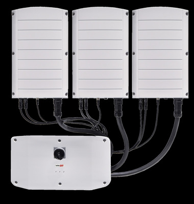 Der Wechselrichter mit Synergie-Technologie ist mit einer Leistung von bis zu 120 Kilowatt erhältlich.