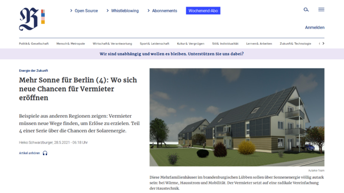 Der vierte Teil der Serie zum solaren Eigenverbrauch erschien am 28. Mai 2021.