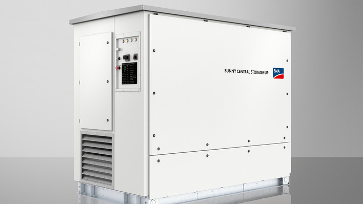 Der Sunny Central Storage UP von SMA ist das Herz der Systemtechnik.