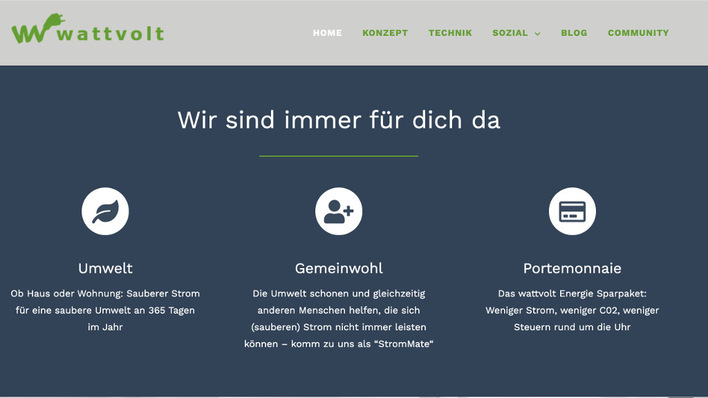 Wattvolt baut nicht nur eine Community von Stromverbrauchern auf, sondern will auch bedürftigen Haushalten helfen.