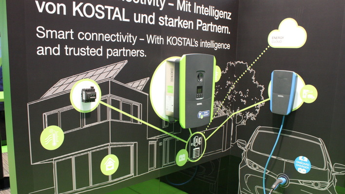 Kostal bindet über seine Wechselrichter Speicherbatterien und Wallboxen ein.