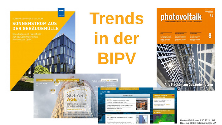 Chefredakteur Heiko Schwarzburger wird in der BIPV-Session die Trends der Branche skizzieren.
