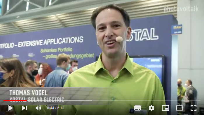 Thomas Vogel von Kostal Solar Electric erläutert die Neuheiten.