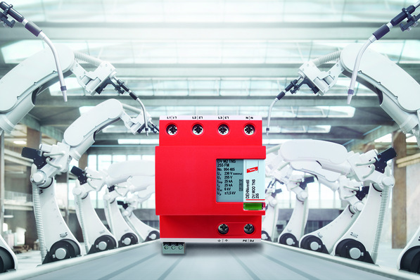 Der Kombiableiter Typ 1+2+3 nach DIN EN 61643-11 schützt Dehnventil M2 Anlagen und Endgeräte.