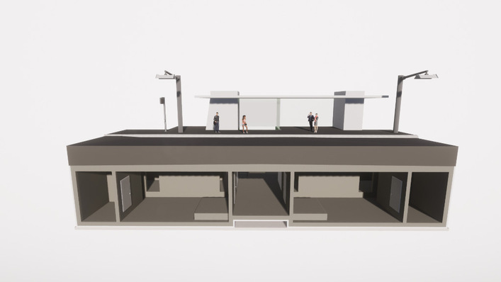 Die Endhaltestelle der Buslinie in Basel wird komplett umgebaut und mit einer eigenen Trafostation versehen.