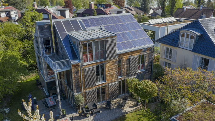 Solares Wohnhaus in Radolfzell.