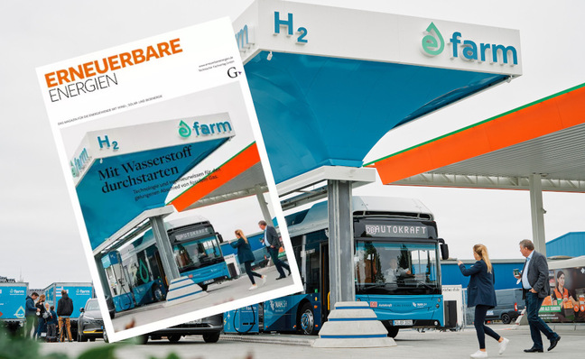 Eröffnung der neuen Tankstelle E-Farm für Wasserstoff in Niebüll.