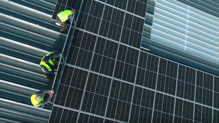 Die Installation der Anlage ging schneller als geplant.