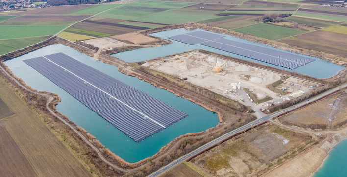 Der schwimmende Solarpark im niederösterreichischen Grafenwörth hat 24,5 Megawatt.