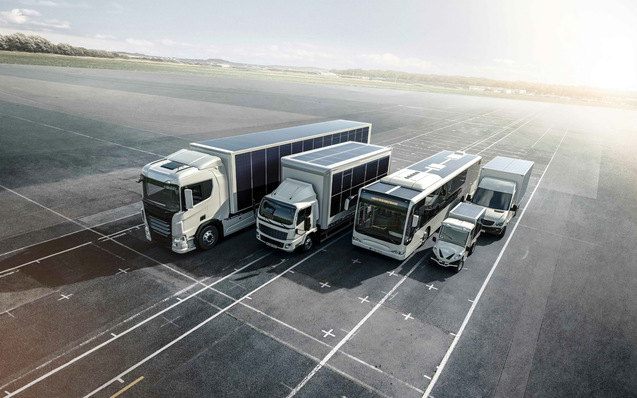 Die Solartechnology von Sono Motors wird auf Bussen, Kühlfahrzeugen und Wohnmobilen verwendet.