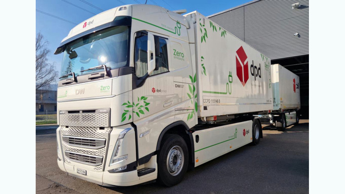 Mit diesen Elektro-Lkw transportiert DPD die Pakete zwischen den einzelnen Depots innerhalb der Schweiz.