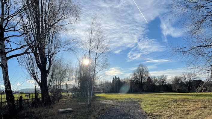 Diese ungenutzte Ackerfläche steht zur Verfügung.