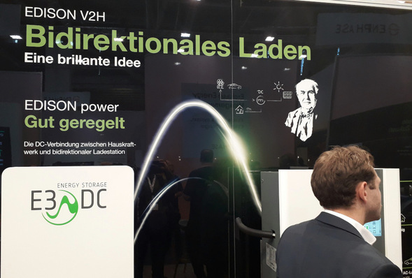 E3/DC hat das Thema in diesem Jahr in den Mittelpunkt des Messestandes gerückt.