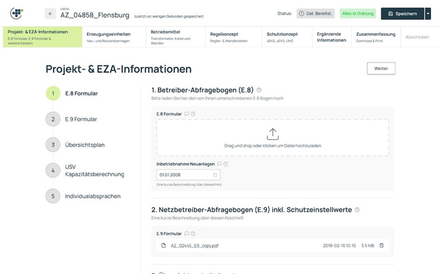 Ein Screenshot aus der neuen KI-Software von Carbonfreed.