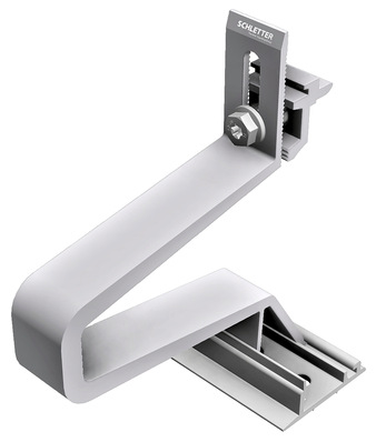  Mit dem neuen Dachhaken für das Proline-System vereinfacht und beschleunigt Schletter die Montage.