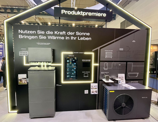  Unternehmen stellen auf der Solar Solutions ihre Produkte und Neuheiten aus: Ecoflow zeigt das smarte Heizsystem.