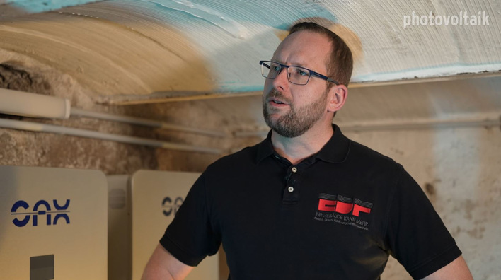  David Wiest ist vom Heimspeicher Primo überzeugt - seine Kunden auch.