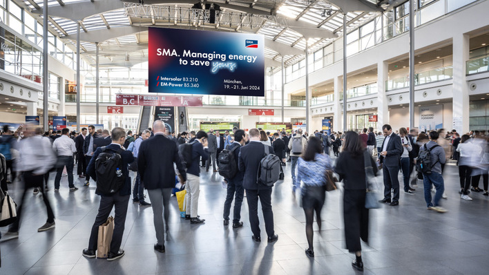  SMA auf der Intersolar 2023 in München.