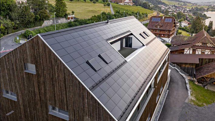 Beim Sunskin Roof Lap bilden die Solarmodule die wasserführende Schicht.