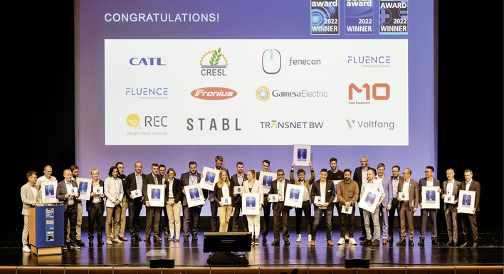 Am Dienstagabend vor der Messe stehen die diesjährigen ­Gewinner der Awards fest. Im Foto: Preisträger von 2022.