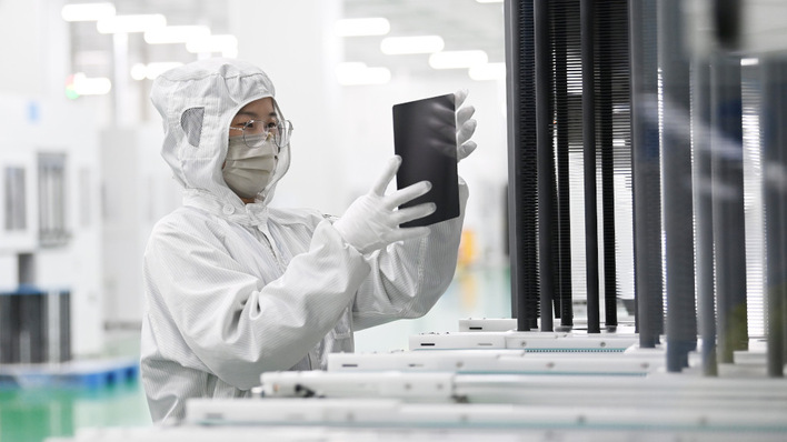 Die Rekordzelle basiert auf rechteckigen, großformatigen Wafern.