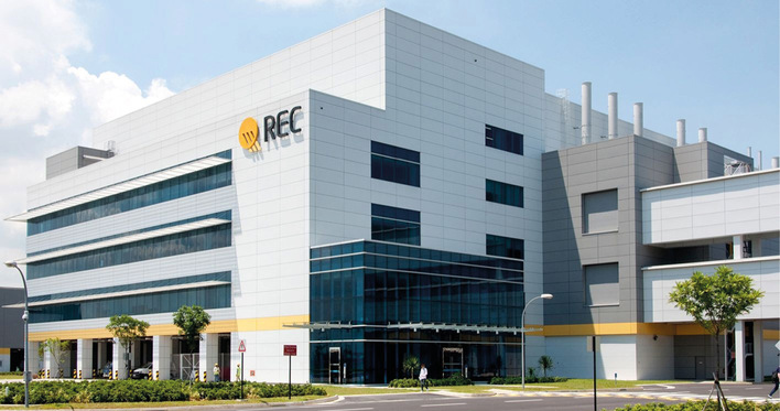 Modulwerk von REC in Singapur. Die ersten Halbzellenmodule brachte der Anbieter schon 2014 auf den Markt.