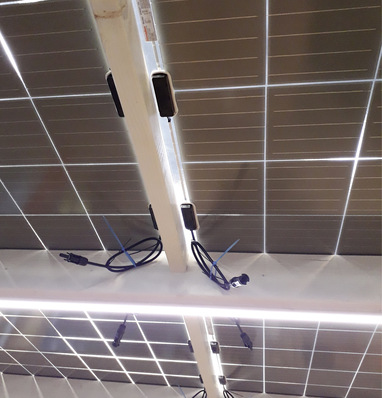 Doppelglasmodule erlauben die Überkopfmontage auf Carports oder Terrassen.