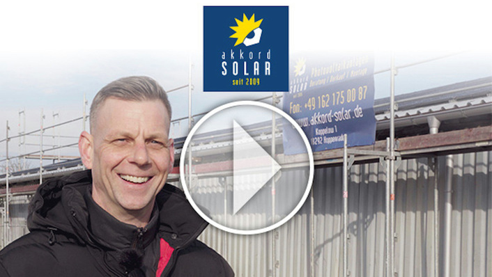 Akkord Solar plant auch größere Anlagen für die Landwirtschaft.