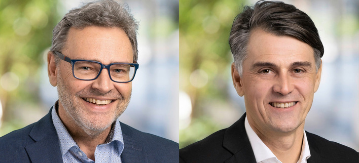 Dr. Gerhard Rimpler (links) hat My-PV 2011 gegründet und führt die Geschäfte. Markus Gundendorfer leitet den Vertrieb.