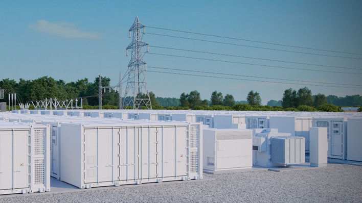 © Fluence In Röhrsdorf bei Chemnitz hat der Bau eines Großbatteriespeichers begonnen.