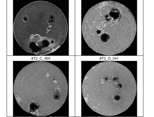 Diese Bauelemente wurden durch zu hohe Ströme zerstört.
