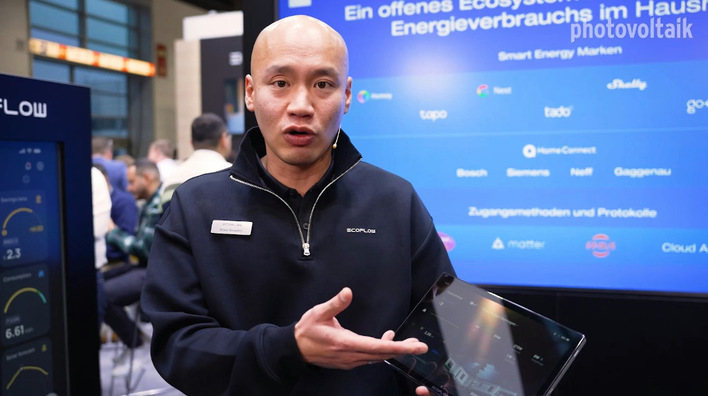 Produktmanager Kevin Benedict erklärt das neue HEMS.